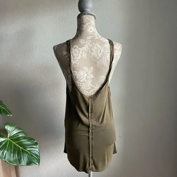 Free People Olive Green Tank Top - Picture 6 of 10
